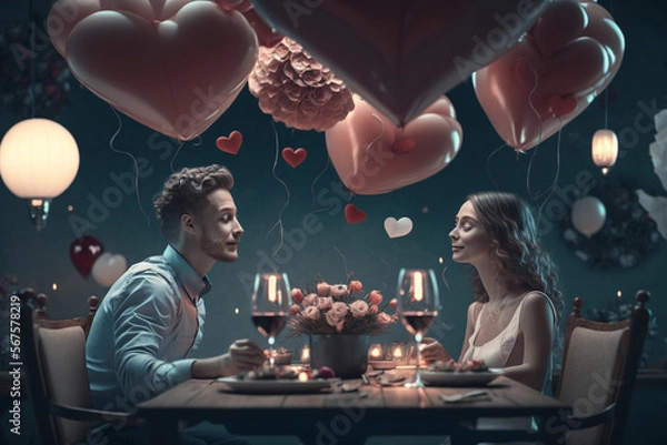 Obraz Valentine's Day, Generative AI