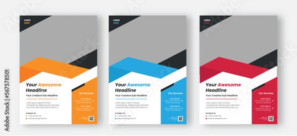 Fototapeta Modern and Simple Business Flyer Template 8