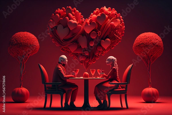 Obraz Valentine's Day, Generative AI