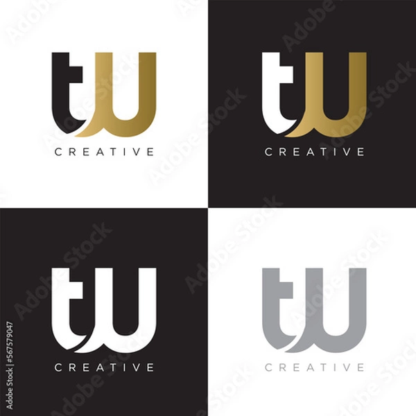 Obraz tw logo design vector icon