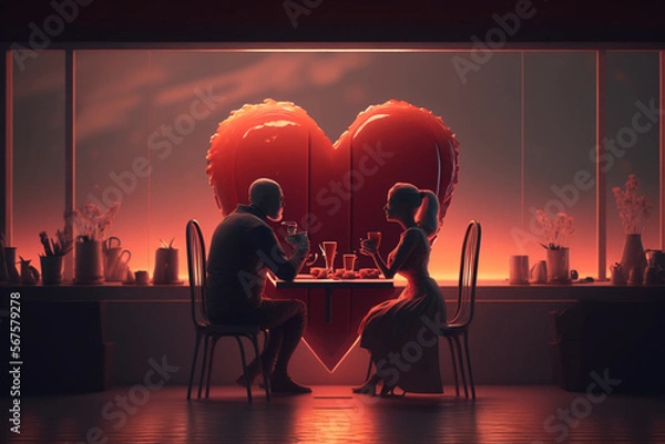 Obraz Valentine's Day, Generative AI