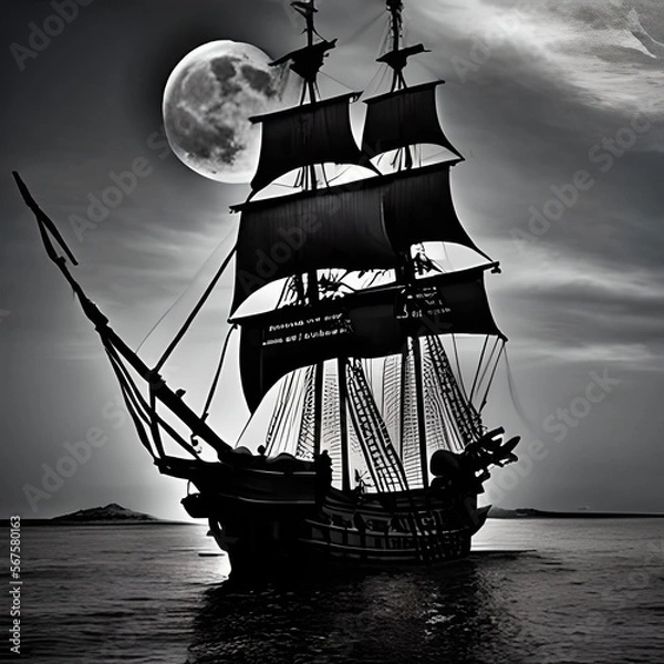 Obraz ship in the sea