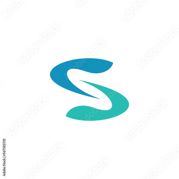 Obraz S Circle Logo Design Simple