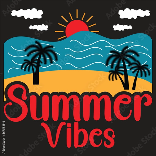 Obraz Summer vector T-shirt Design