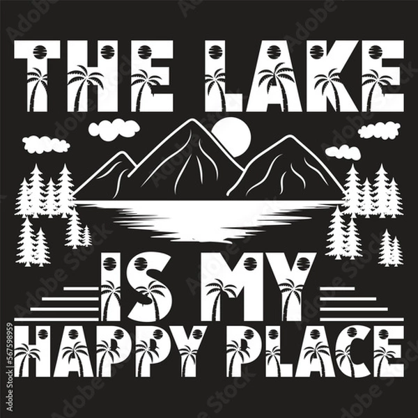 Fototapeta Summer vector T-shirt Design