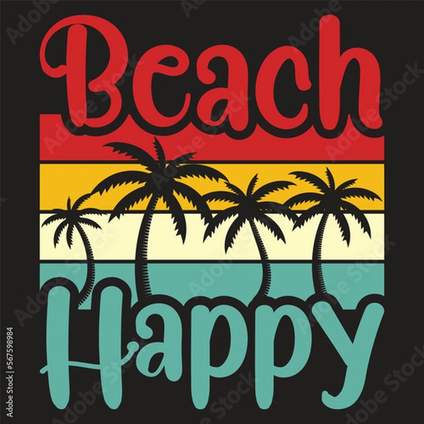 Fototapeta Summer vector T-shirt Design