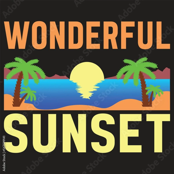 Obraz Summer vector T-shirt Design