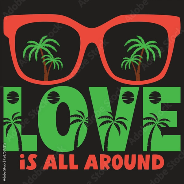 Fototapeta Summer vector T-shirt Design