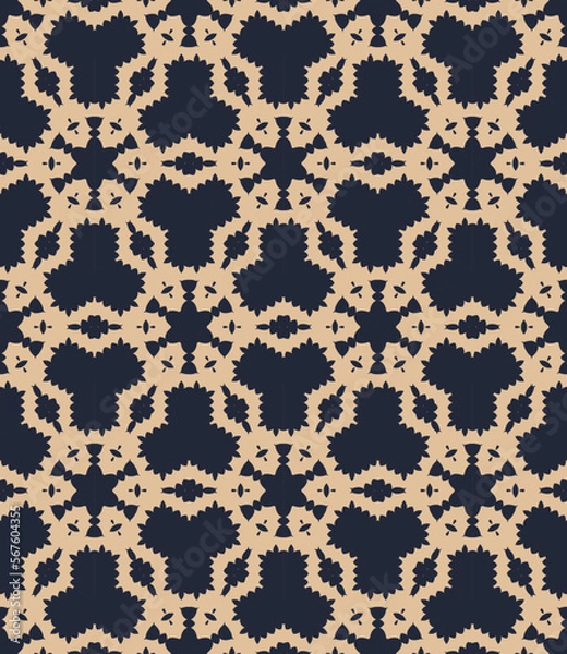 Fototapeta Abstract tileable geometric pattern. A seamless background, vintage texture.	
