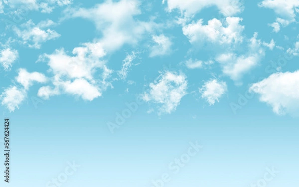 Obraz blue sky with clouds