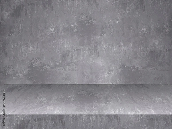 Obraz concrete wall with concrete floor