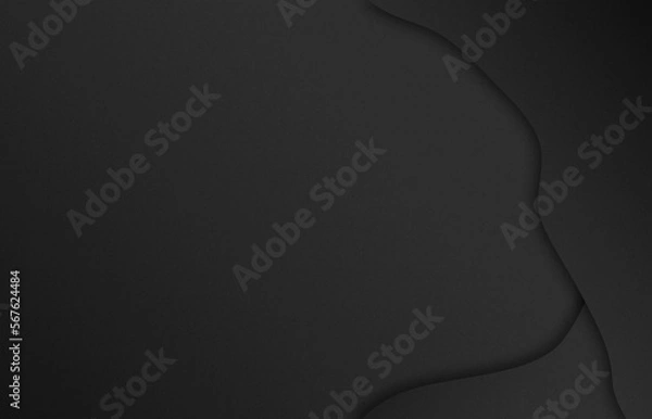 Obraz black waves background