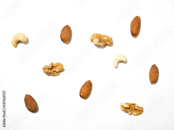 Obraz ミックスナッツ（アーモンド・カシューナッツ・クルミ）