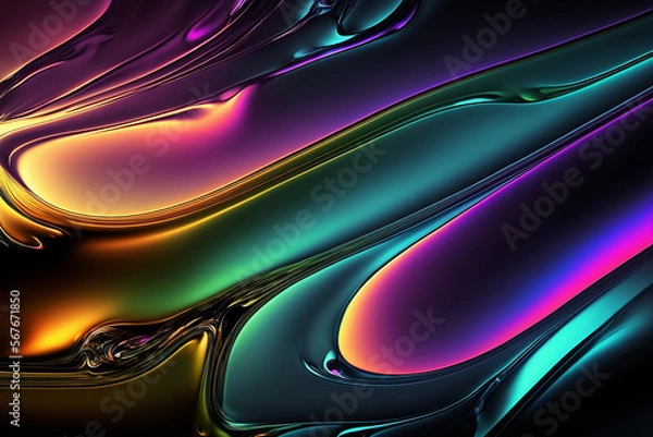 Fototapeta digital art iridescent glassy gradient texture wallpaper colorful graphic design