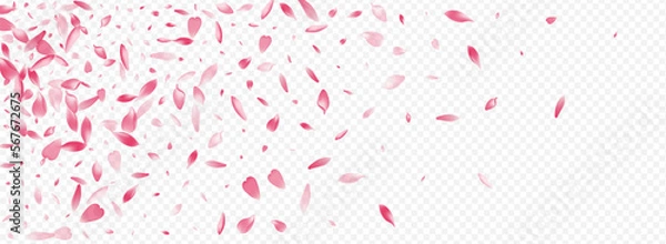 Fototapeta Purple Bloom Vector Panoramic Transparent