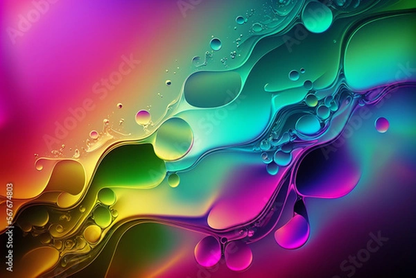 Fototapeta iridescent glassy gradient texture wallpaper colorful digital art graphic design