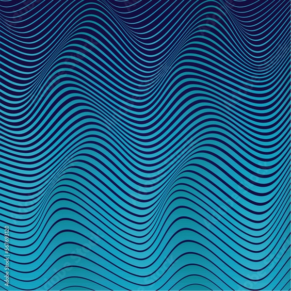 Obraz wave background illustration design vector