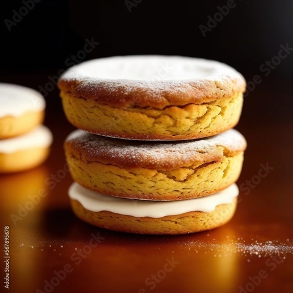 Fototapeta stack of pancakes on a plate