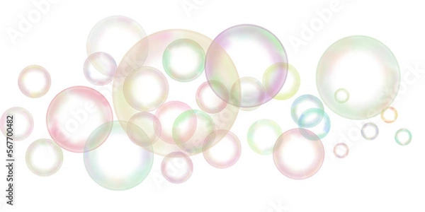 Obraz Transparent rainbow soap bubble