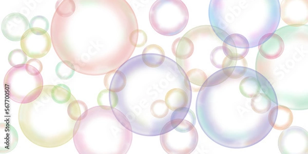 Obraz Transparent rainbow soap bubble