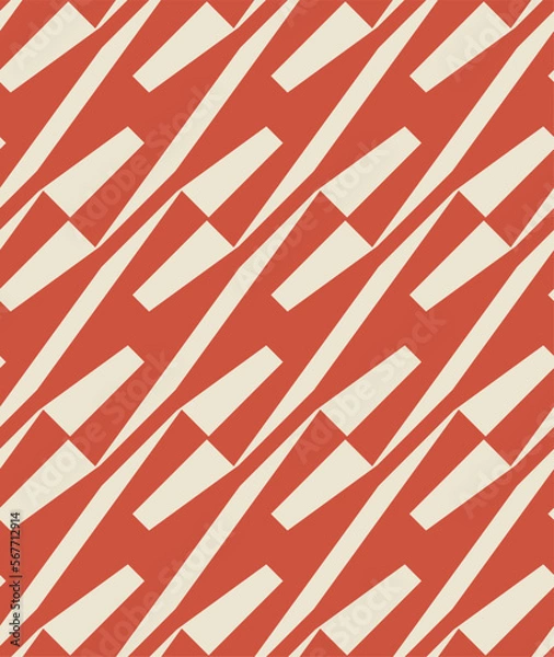 Obraz Abstract Diagonal Trendy Geometric Vector Seamless Pattern Chic Fashion Colors Minimal Monochrome Design Perfect for Allover Fabric Print or Wrapping Paper