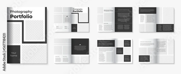 Obraz Photography portfolio template and brochure design for architecture & interior portfolio