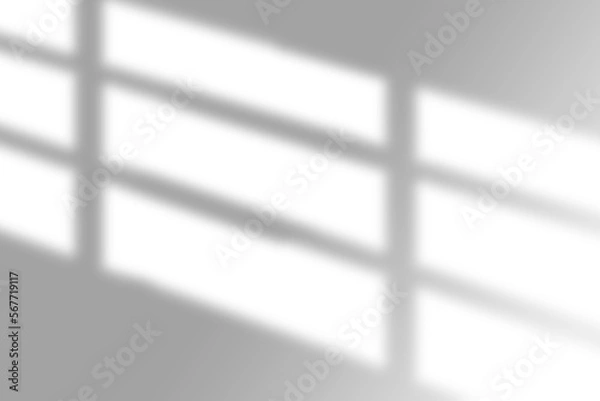 Fototapeta window shadow Tropical plant overlay element for portrait easy to use PNG