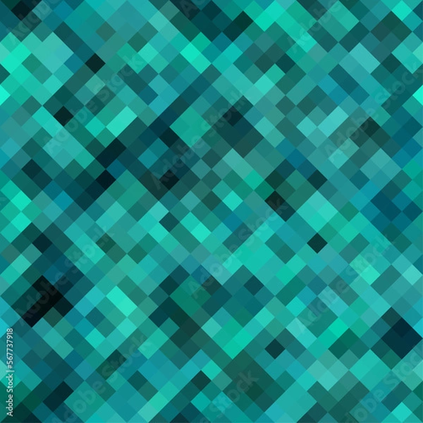 Fototapeta Geometric abstract pattern moire overlay style. Abstract square texture