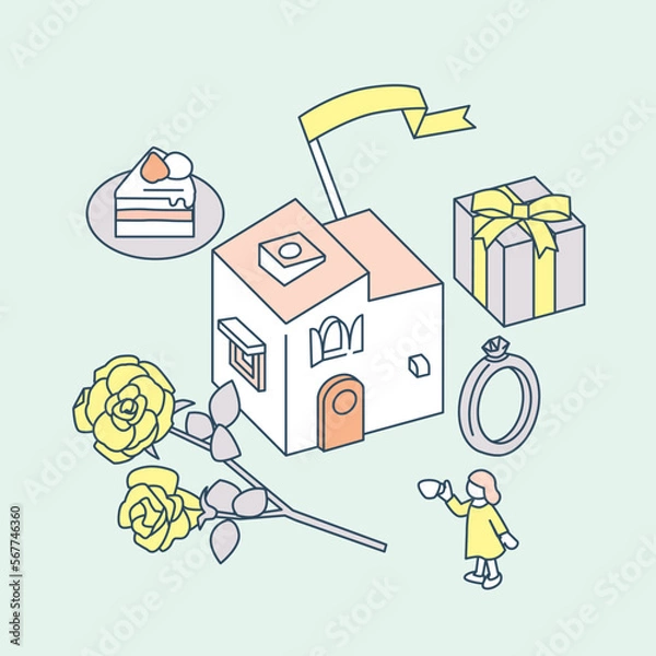 Obraz 特別な日と、大切に選んだプレゼント