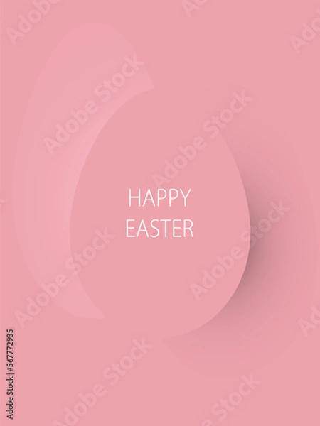 Obraz minimalist greeting card for Easter