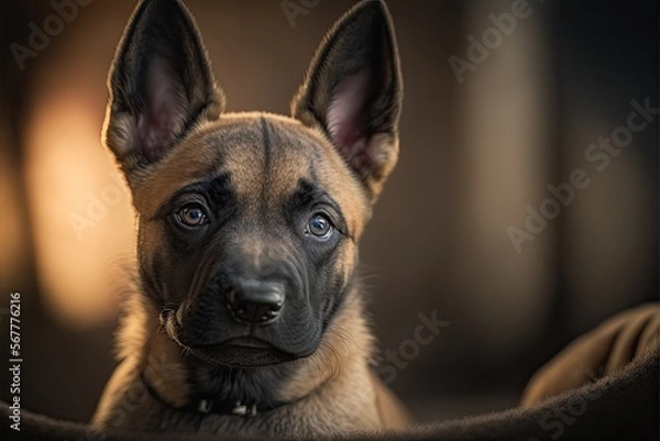 Obraz Belgian malinois Puppy Portrait