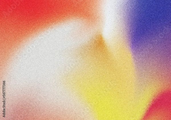 Fototapeta オレンジや紫の混ぜたようなノイズ入りグラデーション背景