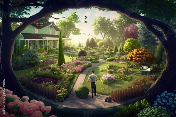 Obraz paradise garden