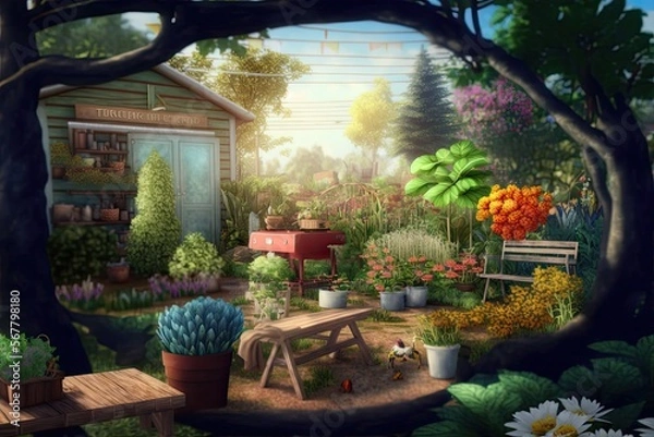 Obraz my dream garden