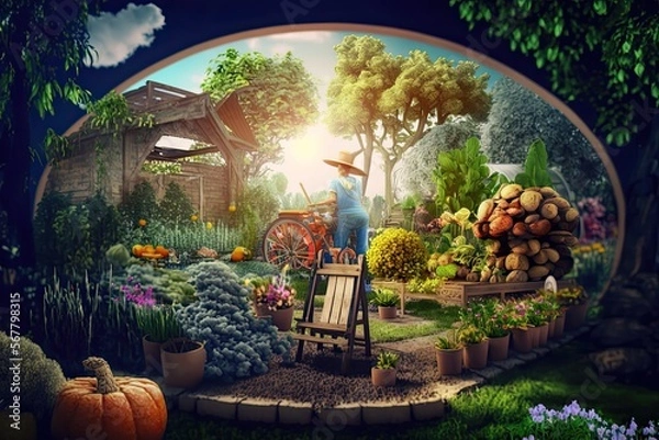 Obraz dream gardering