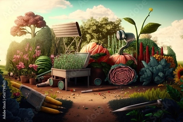 Fototapeta fun garden