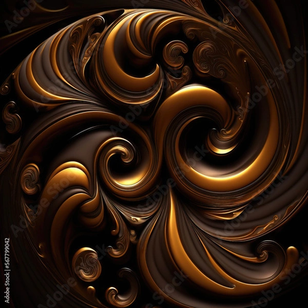 Obraz abstract curly background