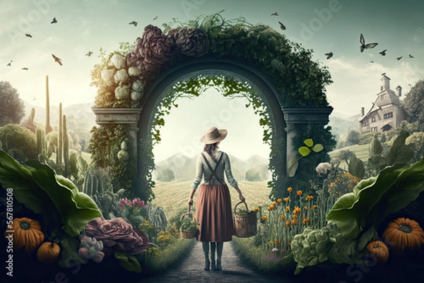 Obraz person in a patch