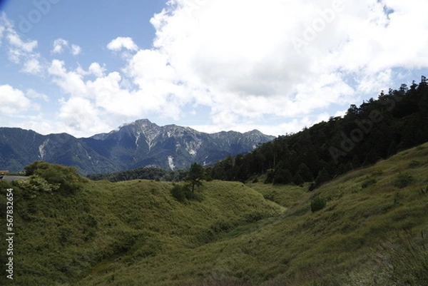 Obraz landscape with clouds