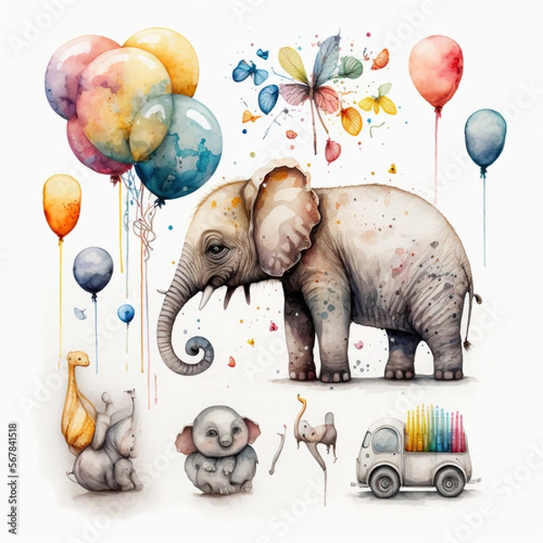 Fototapeta baby illustration art