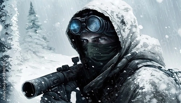 Obraz Art of Shot. Generative AI