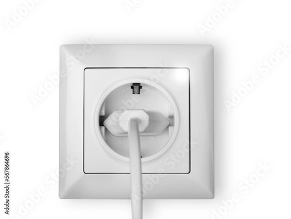 Fototapeta Electric Plug and Socket