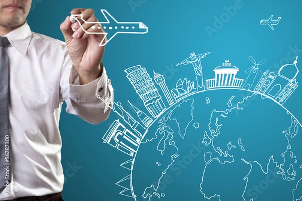 Obraz Travel the world monument concept