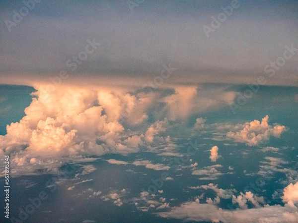 Obraz clouds over the city