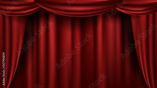 Obraz 表彰のカーテン（赤）