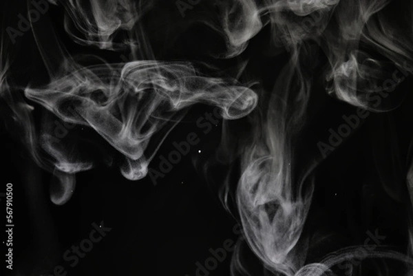 Fototapeta texture smoke on a black background abstract