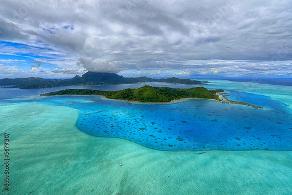 Obraz Aerial view on Bora Bora