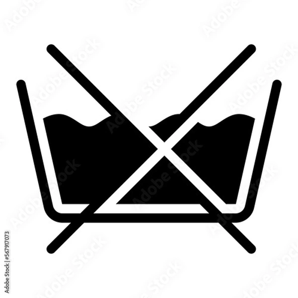Obraz no washing icon