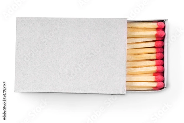 Fototapeta A Safety red matches in box.