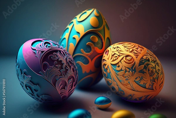 Fototapeta Easter eggs